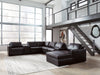 Modmax II Sectional with Chaise and Storage Consoles - Furniture Gallery