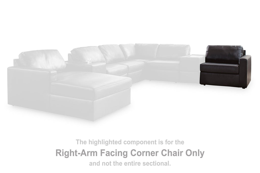 Modmax II Sectional with Chaise and Storage Consoles - Furniture Gallery