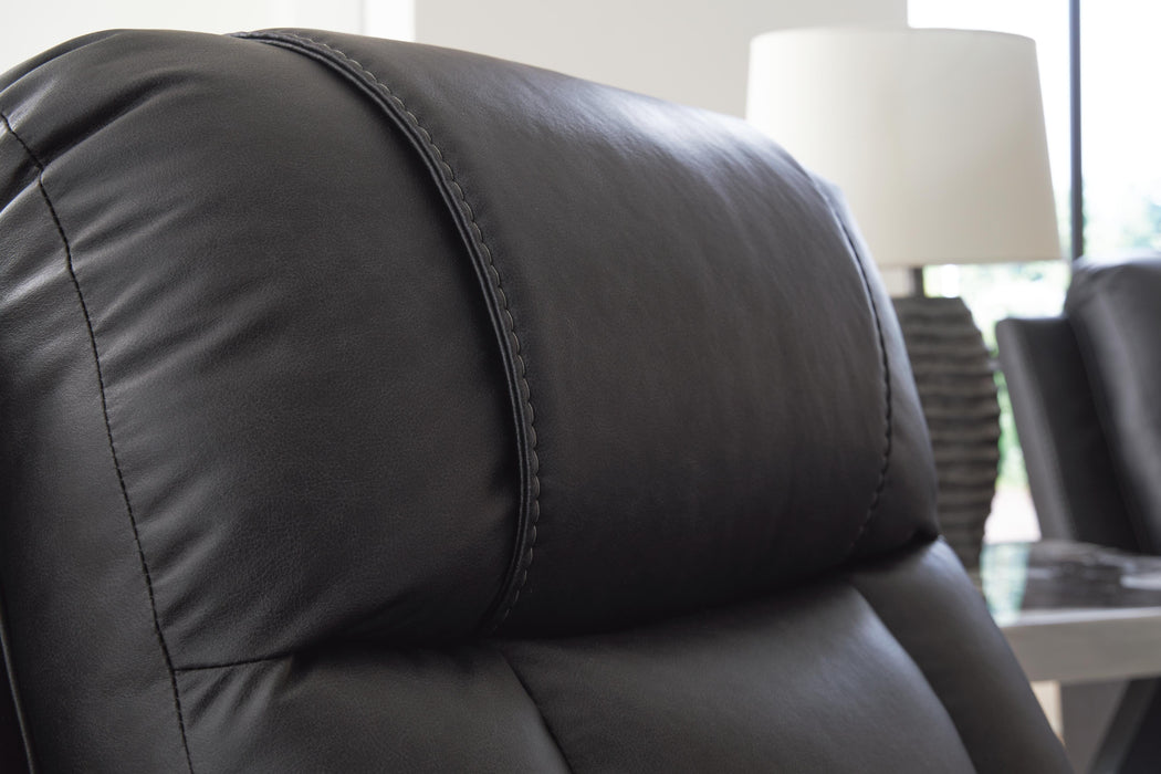 Mackmenville Reclining Loveseat with Console - Furniture Gallery