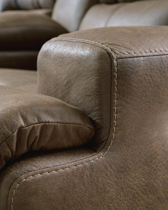 Beckley Place Power Reclining Loveseat with Console