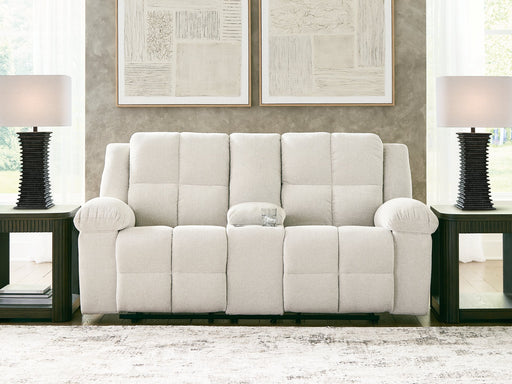 Orlen Reclining Loveseat with Console - Furniture Gallery