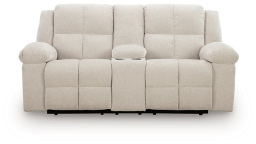 Orlen Reclining Loveseat with Console - Furniture Gallery