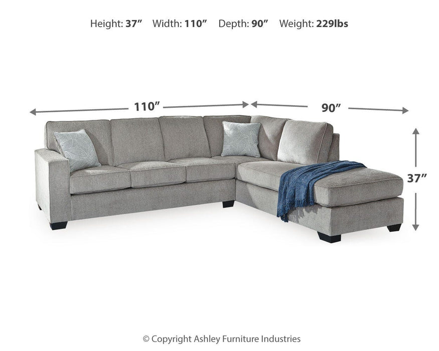 Altari Sectional with Chaise - Furniture Gallery
