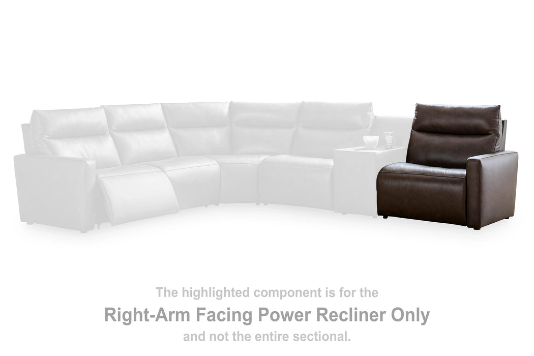 ModZ Power Reclining Sectional with Audio Consoles