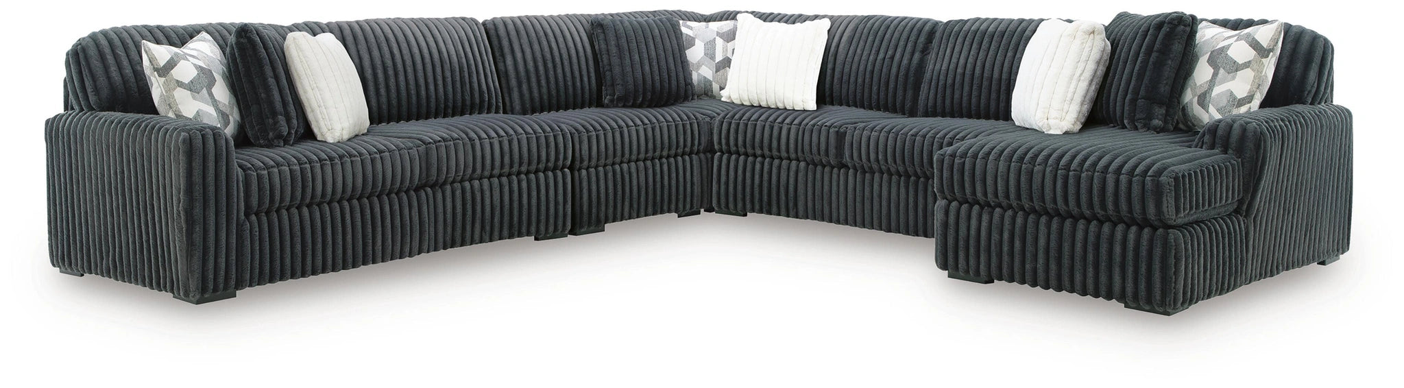 Midnight-Madness Sectional with Chaise