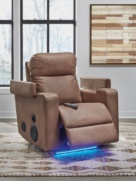 Lorrenton Power Glider Recliner with Audio System - Furniture Gallery