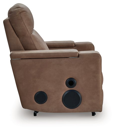 Lorrenton Power Glider Recliner with Audio System - Furniture Gallery