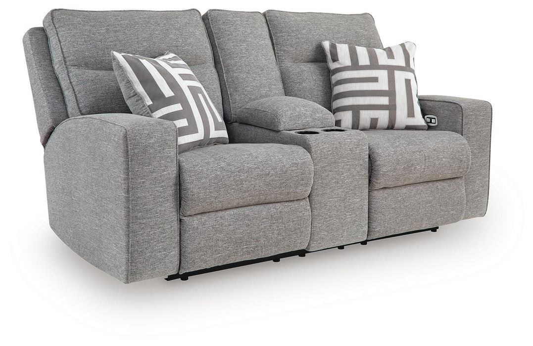 Biscoe Power Reclining Loveseat - Furniture Gallery