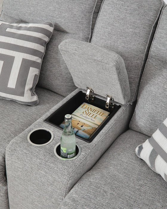 Biscoe Power Reclining Loveseat - Furniture Gallery