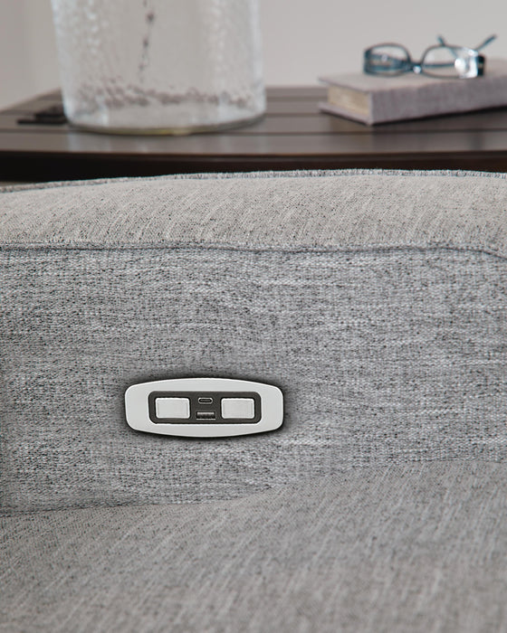 Biscoe Power Reclining Loveseat - Furniture Gallery