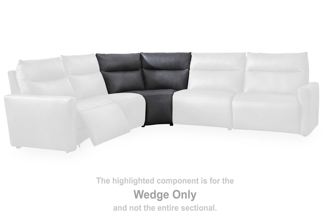 ModZ Power Reclining Sectional with Audio Console