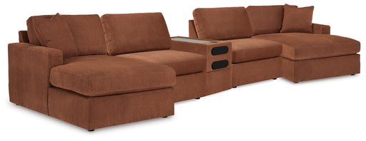 Modmax 5 Piece Sectional with Audio Console - Furniture Gallery