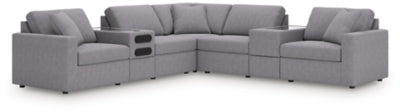 Modmax Balanced Sectional with Audio and Storage Consoles - Furniture Gallery