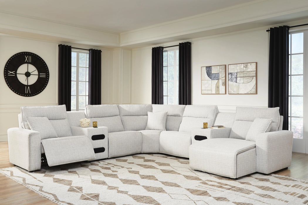 Modmax II Power Reclining Sectional with Chaise and Audio Consoles