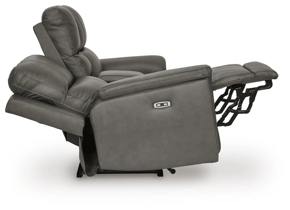 Bleckley Power Reclining Loveseat with Console