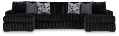 Midnight-Madness Sectional with Chaise - Furniture Gallery