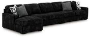 Midnight-Madness Sectional with Chaise - Furniture Gallery