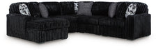 Midnight-Madness Sectional with Chaise - Furniture Gallery