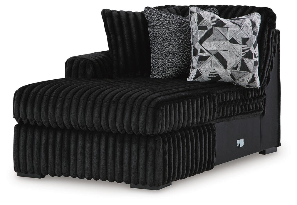 Midnight-Madness Sectional Sofa with Chaise - Furniture Gallery