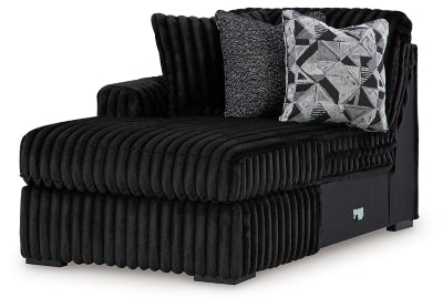 Midnight-Madness Sectional with Chaise - Furniture Gallery