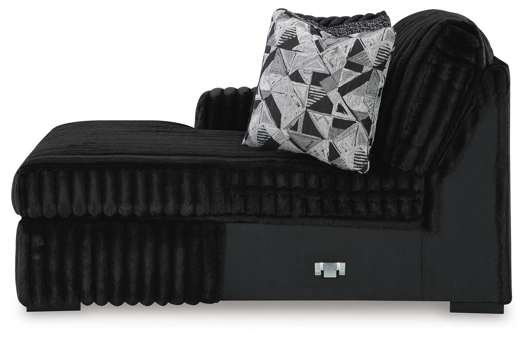 Midnight-Madness Super Chaise - Furniture Gallery