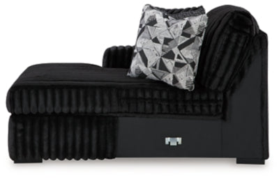 Midnight-Madness Sectional with Chaise - Furniture Gallery