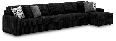Midnight-Madness Sectional with Chaise - Furniture Gallery