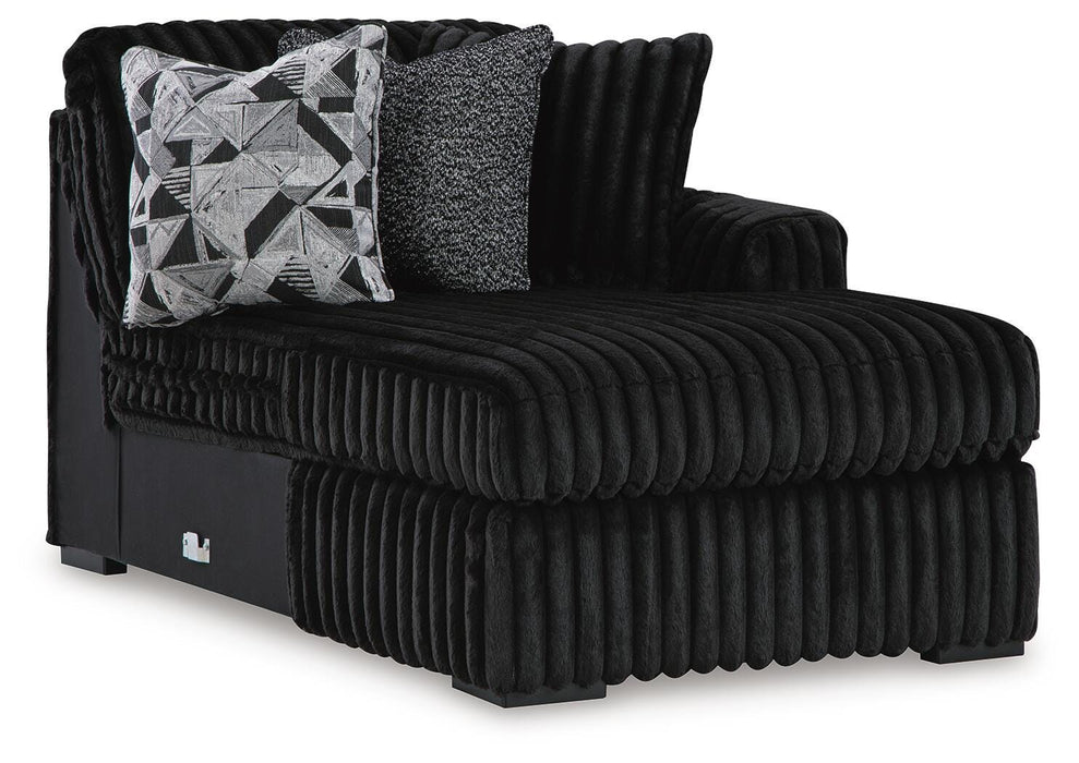 Midnight-Madness Sectional Sofa with Chaise - Furniture Gallery