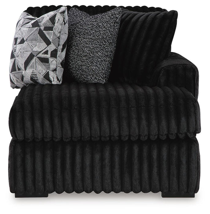 Midnight-Madness Sectional Sofa with Chaise - Furniture Gallery