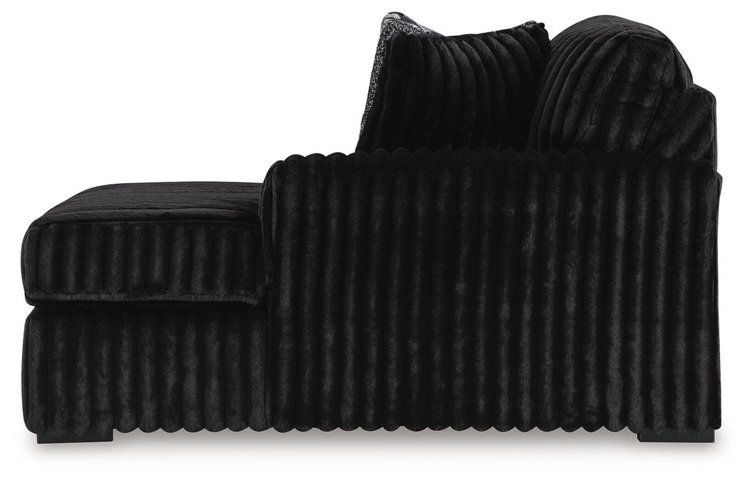 Midnight-Madness Sectional Sofa with Chaise - Furniture Gallery