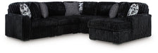 Midnight-Madness Sectional with Chaise - Furniture Gallery