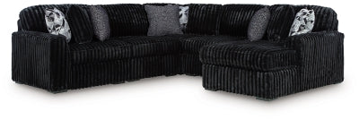 Midnight-Madness Sectional with Chaise - Furniture Gallery