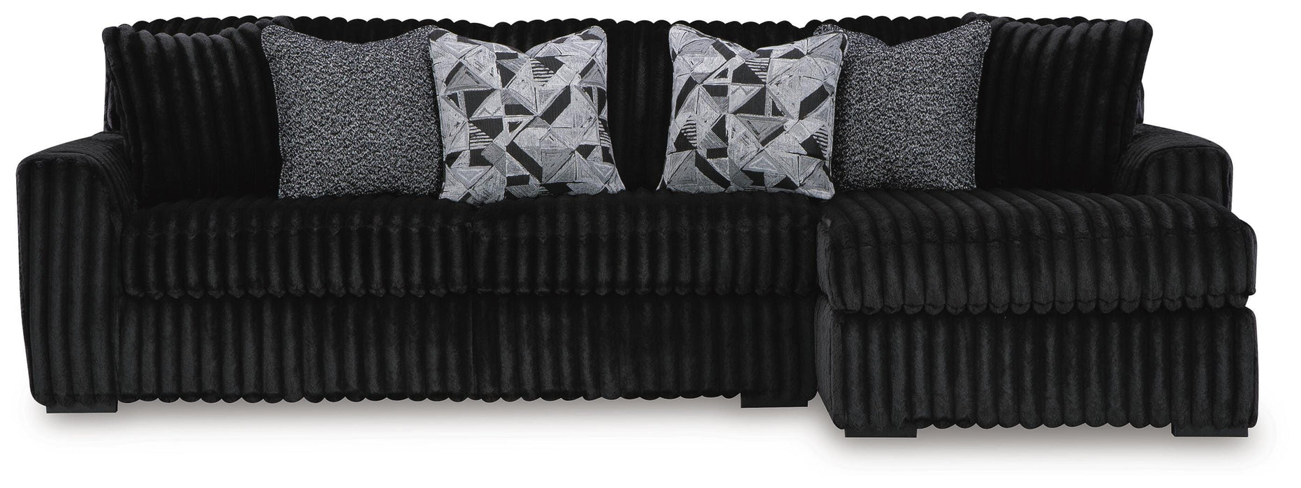 Midnight-Madness Sectional Sofa with Chaise - Furniture Gallery