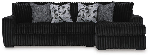 Midnight-Madness Sectional Sofa with Chaise - Furniture Gallery