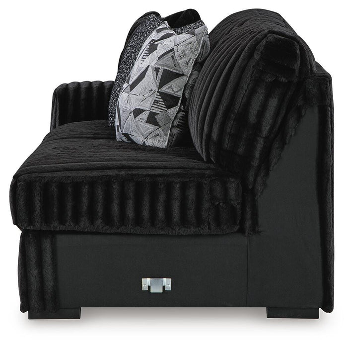 Midnight-Madness Sectional Sofa with Chaise - Furniture Gallery