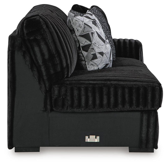 Midnight-Madness Sectional Sofa with Chaise - Furniture Gallery