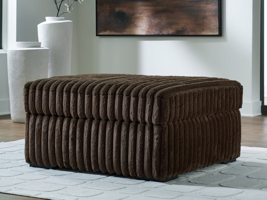 Midnight-Madness Oversized Accent Ottoman - Furniture Gallery