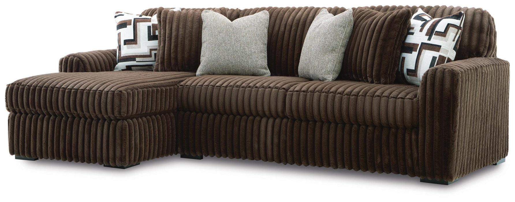 Midnight-Madness Sectional Sofa with Chaise - Furniture Gallery