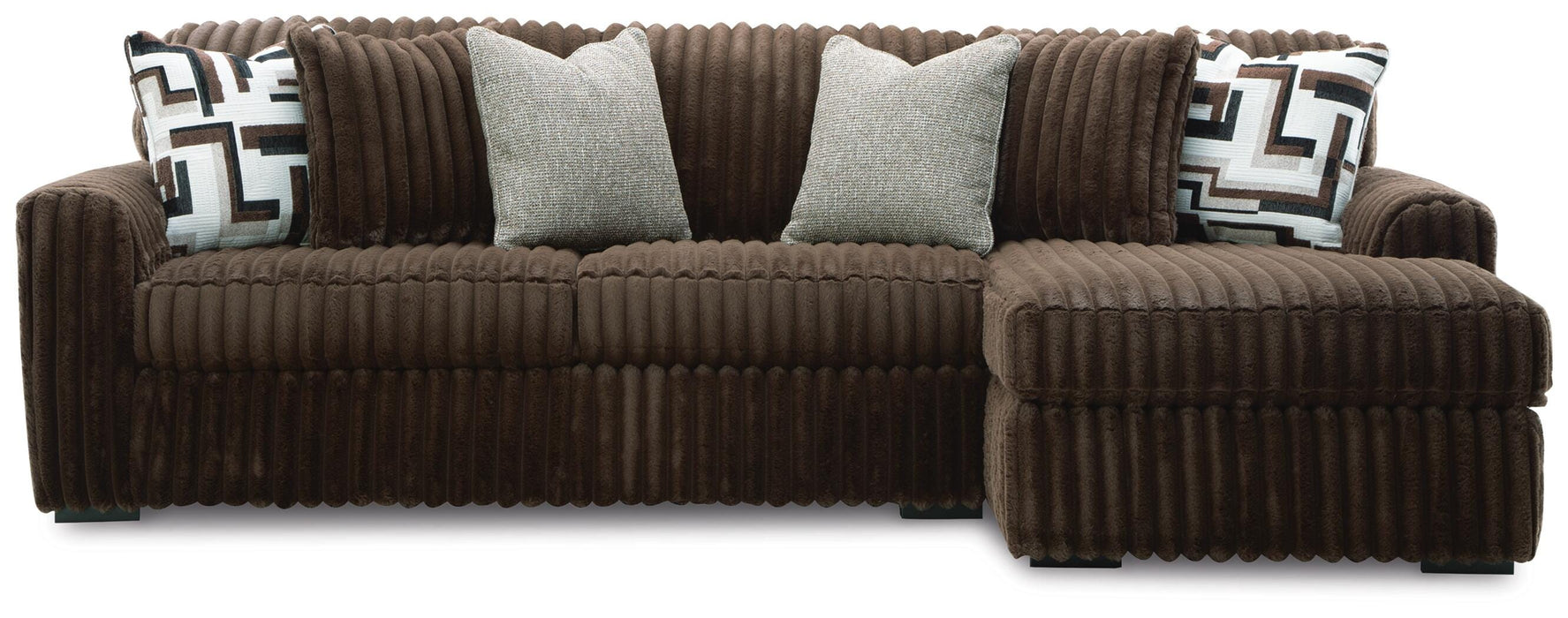Midnight-Madness Sectional Sofa with Chaise - Furniture Gallery