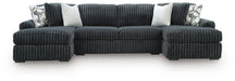 Midnight-Madness Sectional with Chaise - Furniture Gallery