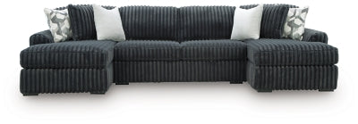 Midnight-Madness Sectional with Chaise - Furniture Gallery