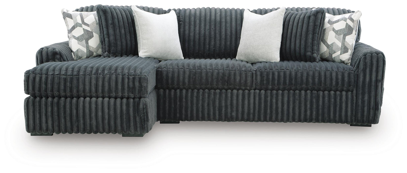 Midnight-Madness Sectional Sofa with Chaise - Furniture Gallery