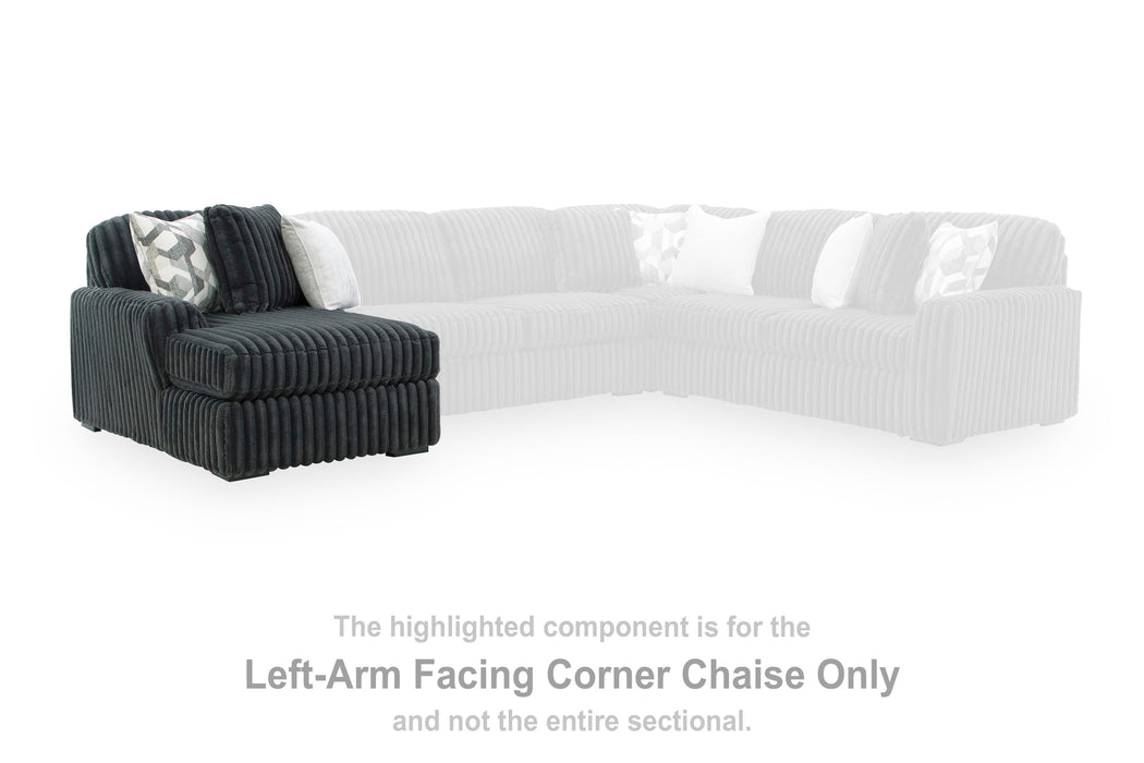 Midnight-Madness Sectional Sofa with Chaise - Furniture Gallery
