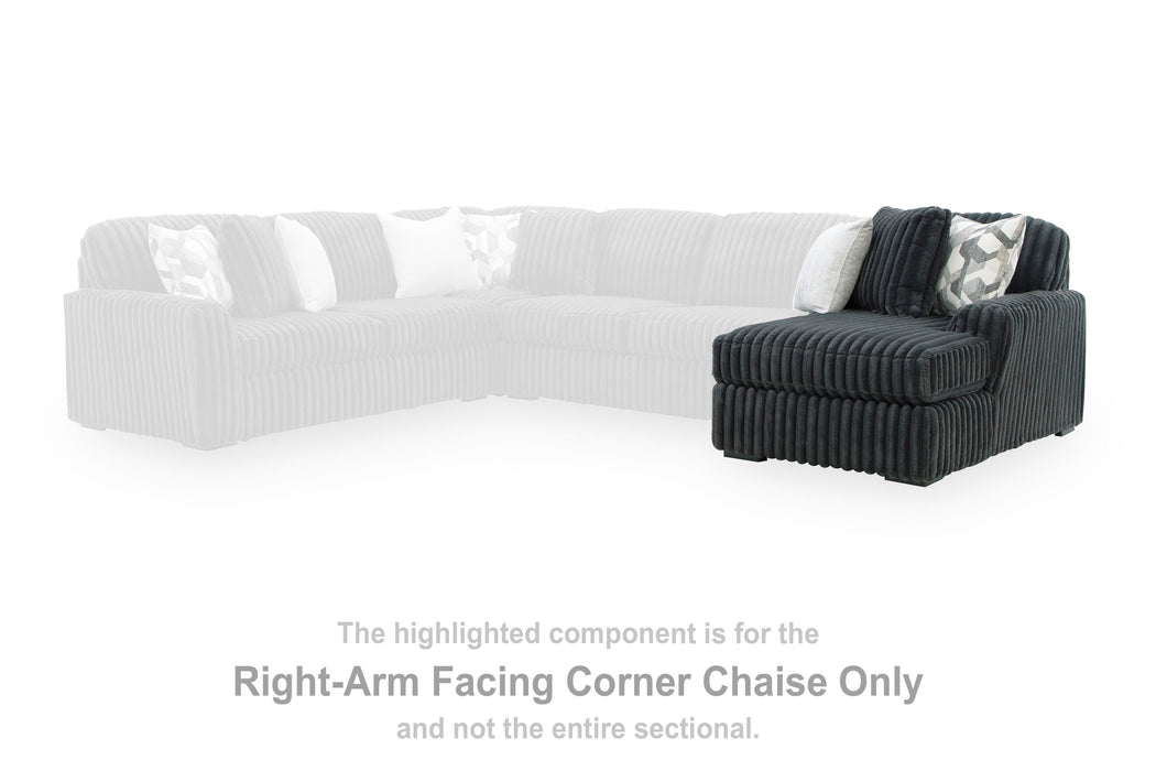 Midnight-Madness Sectional Sofa with Chaise - Furniture Gallery