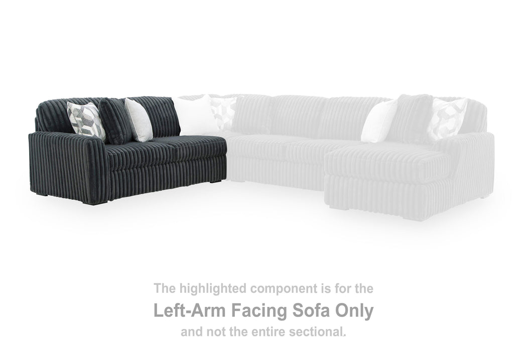 Midnight-Madness Sectional Sofa with Chaise - Furniture Gallery