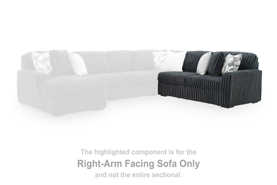 Midnight-Madness Sectional Sofa with Chaise - Furniture Gallery