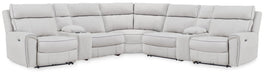 Social Pointe Reclining Sectional with Storage Consoles - Furniture Gallery