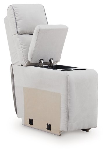 Social Pointe Reclining Sectional with Storage Consoles - Furniture Gallery