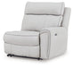 Social Pointe Reclining Sectional with Storage Consoles - Furniture Gallery