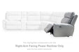 Social Pointe Reclining Sectional with Storage Consoles - Furniture Gallery
